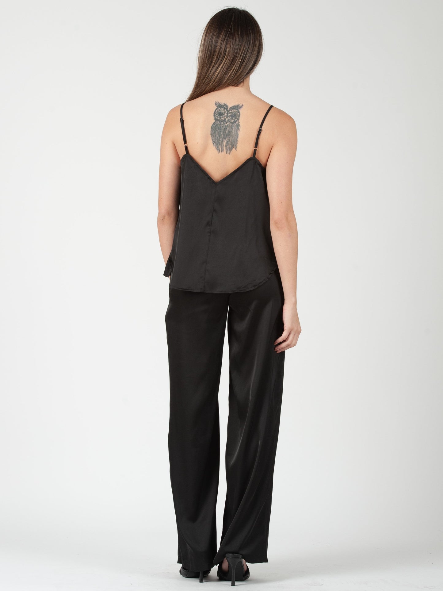 Women’s Black Satin Trouser