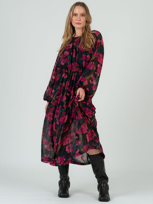 Women’s Large Floral Midi Dress
