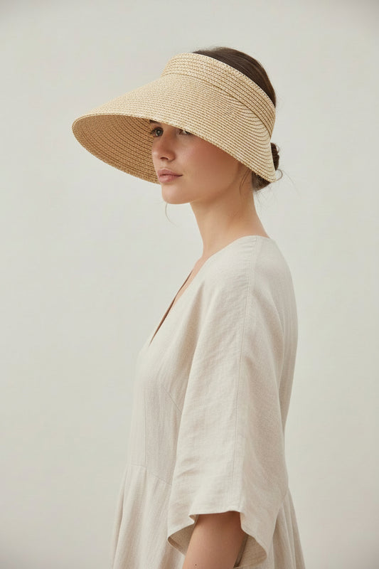 Women’s Straw Velcro Visor