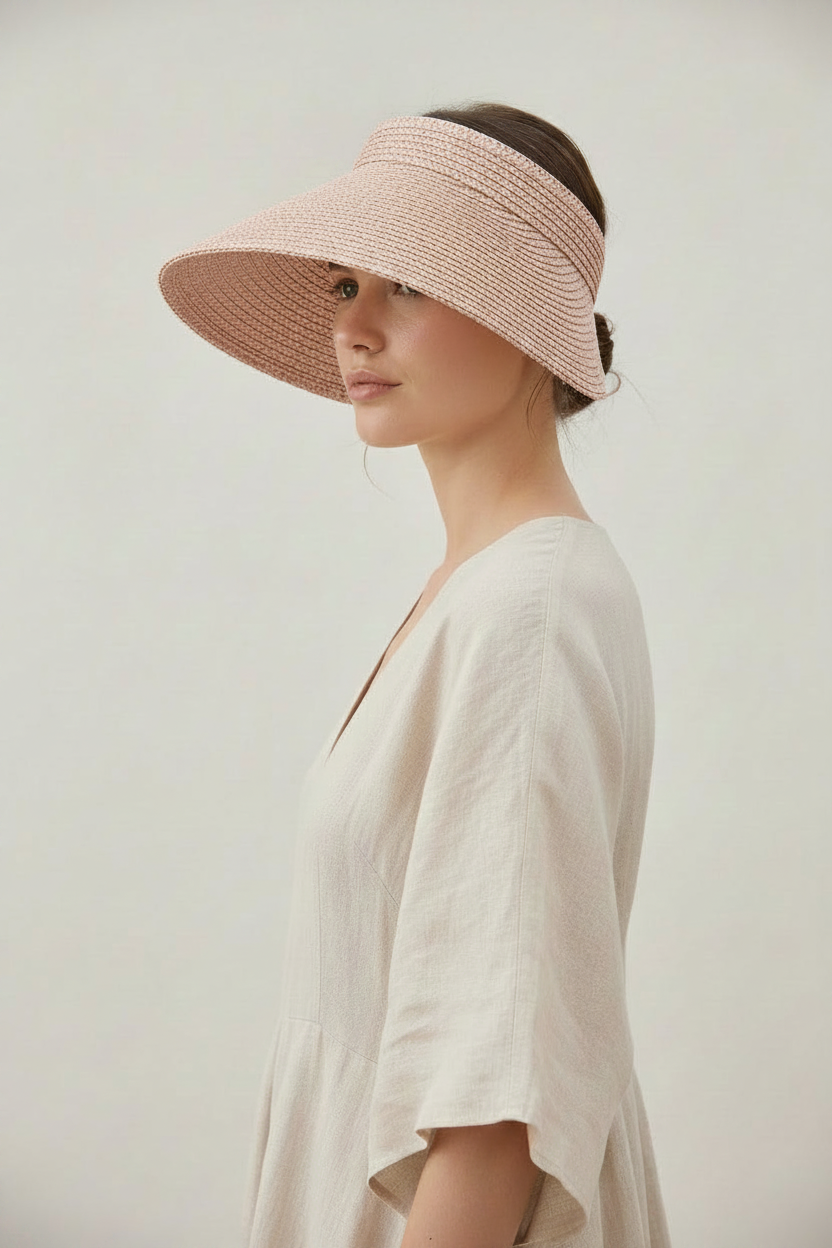 Women’s Straw Velcro Visor