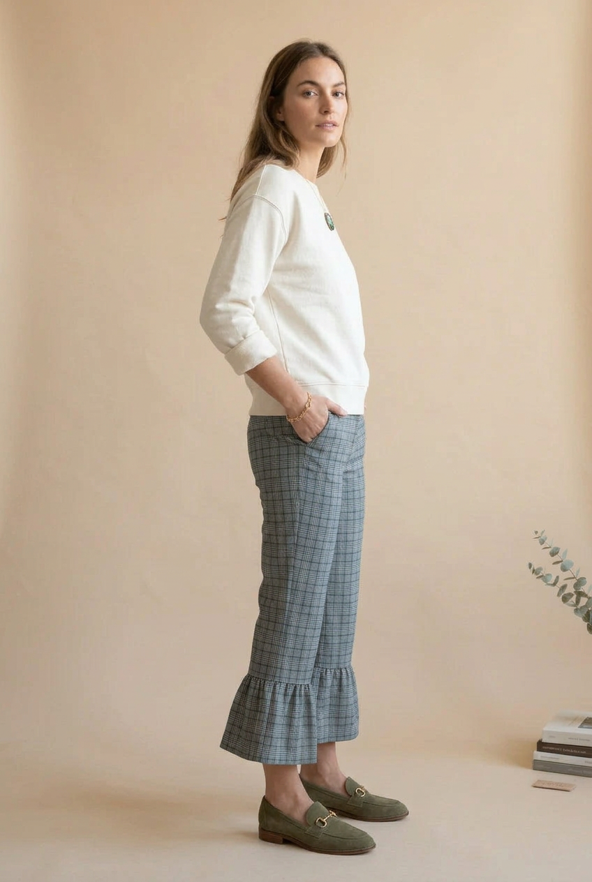 Women’s Glen Plaid Crop Trousers