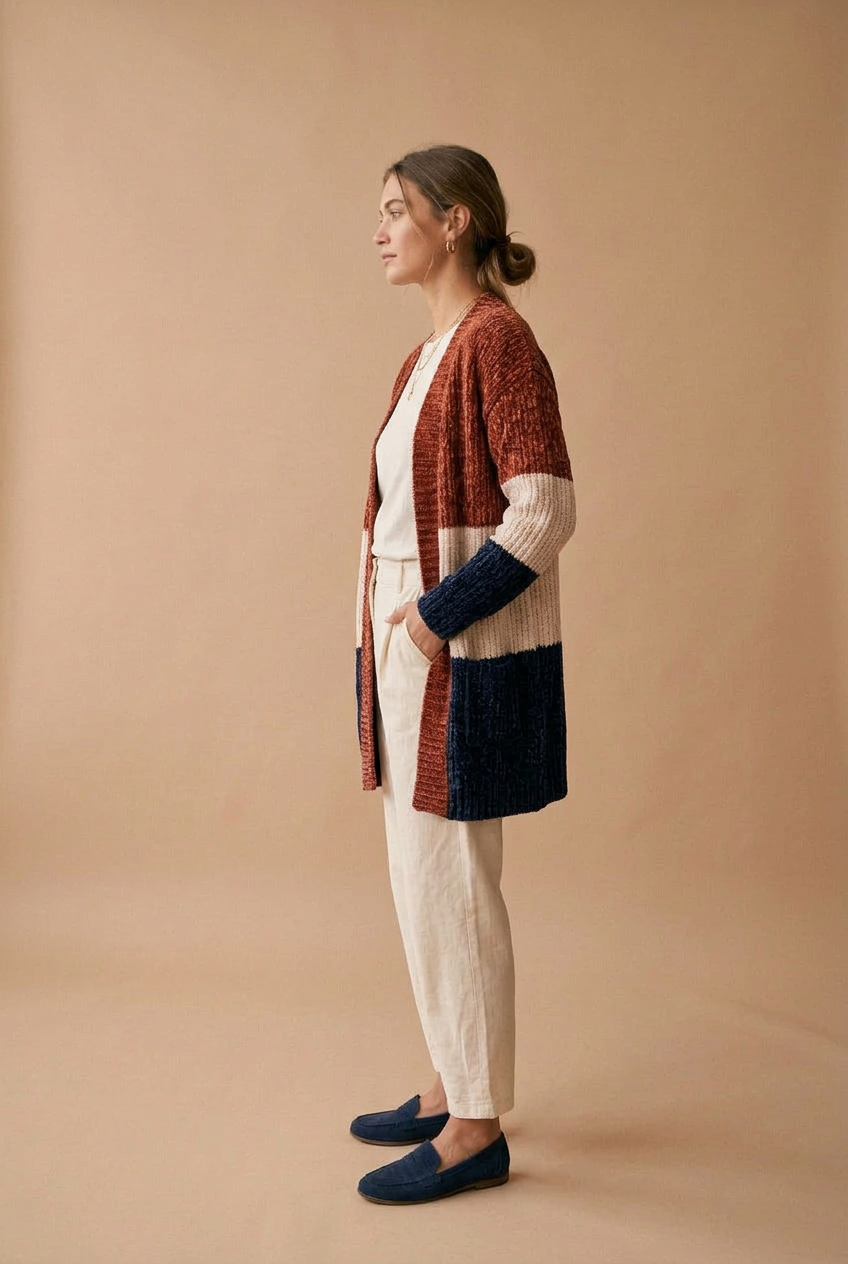Women’s Chenille Long Cardigan