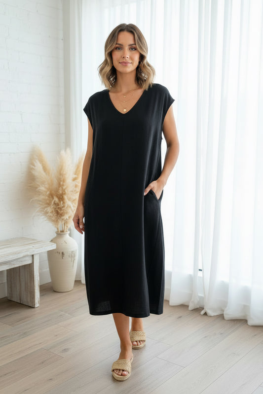 Women’s Linen Barrel Dress