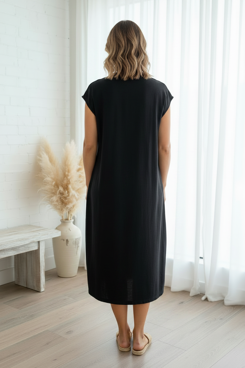 Women’s Linen Barrel Dress