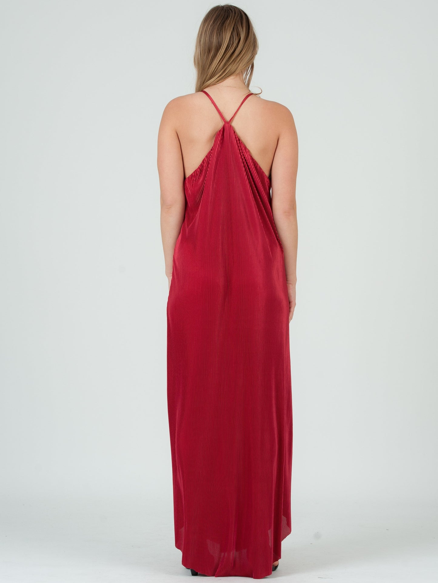 Women’s Pleated Maxi Dress