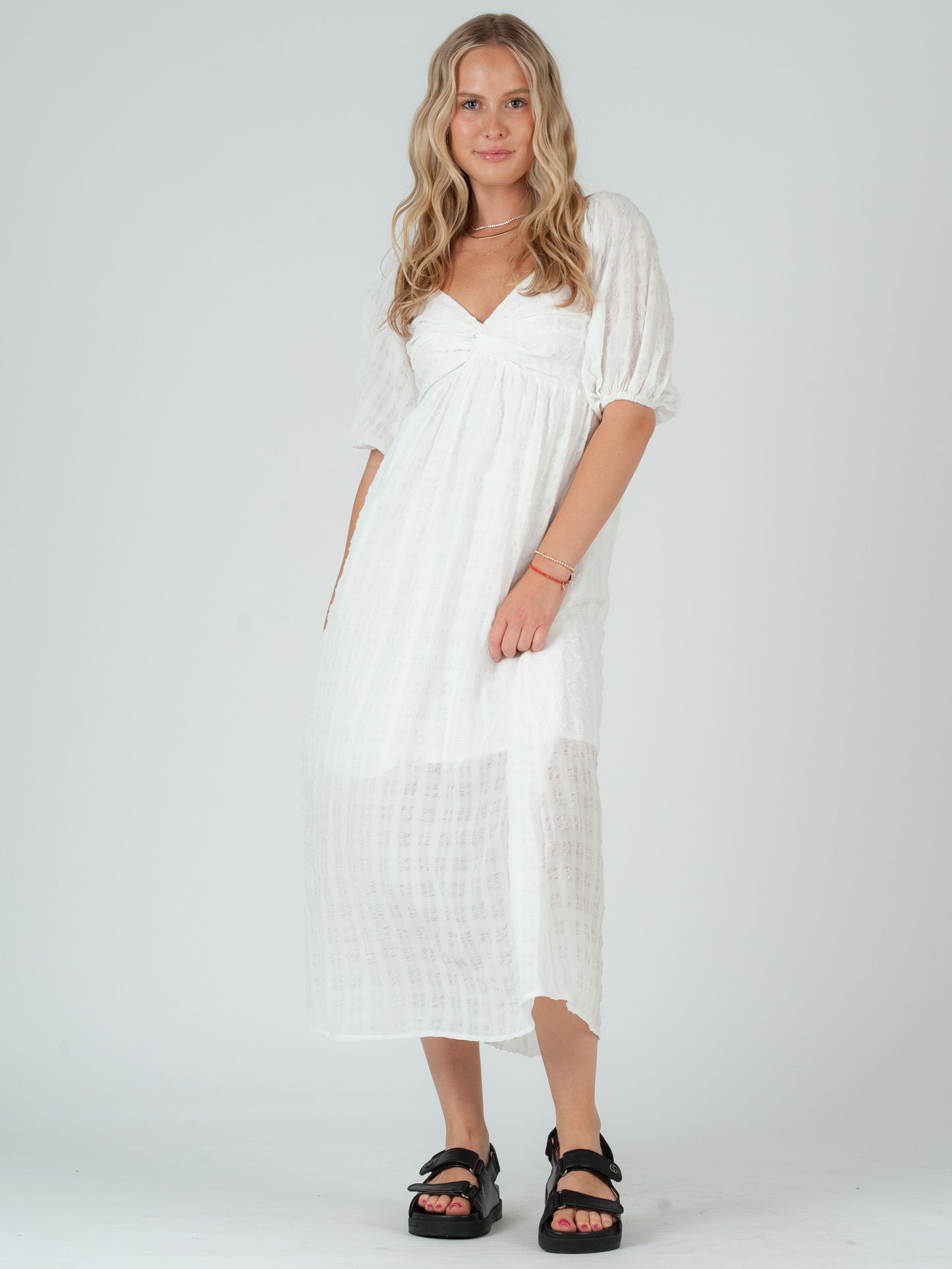 Women’s Gingham Midi Dress