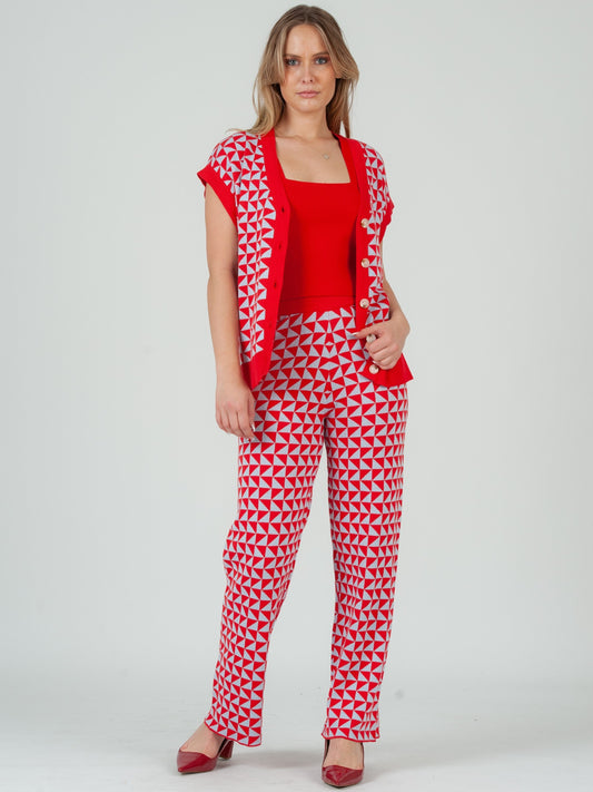 Women’s Mod Print Knit Vest