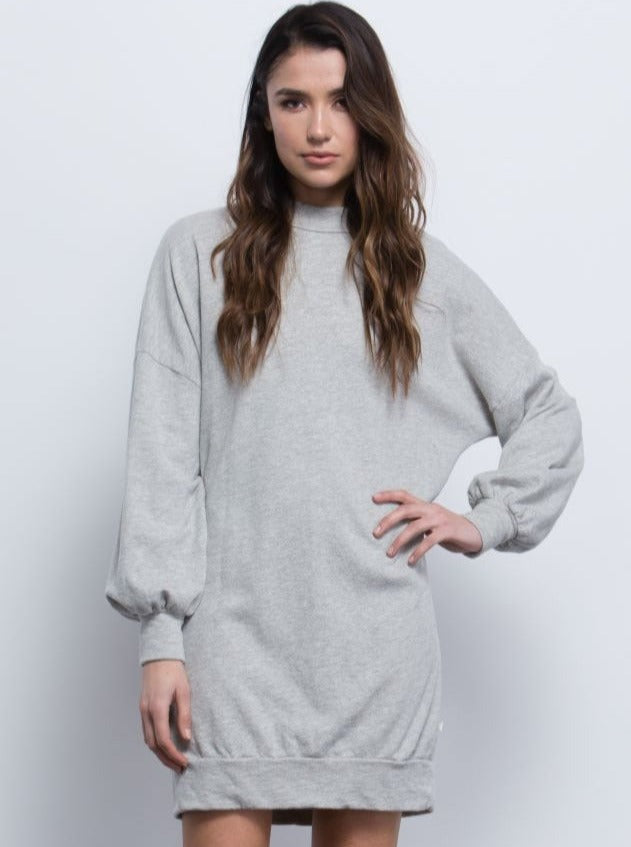 Women’s French Terry Mock Neck Dress