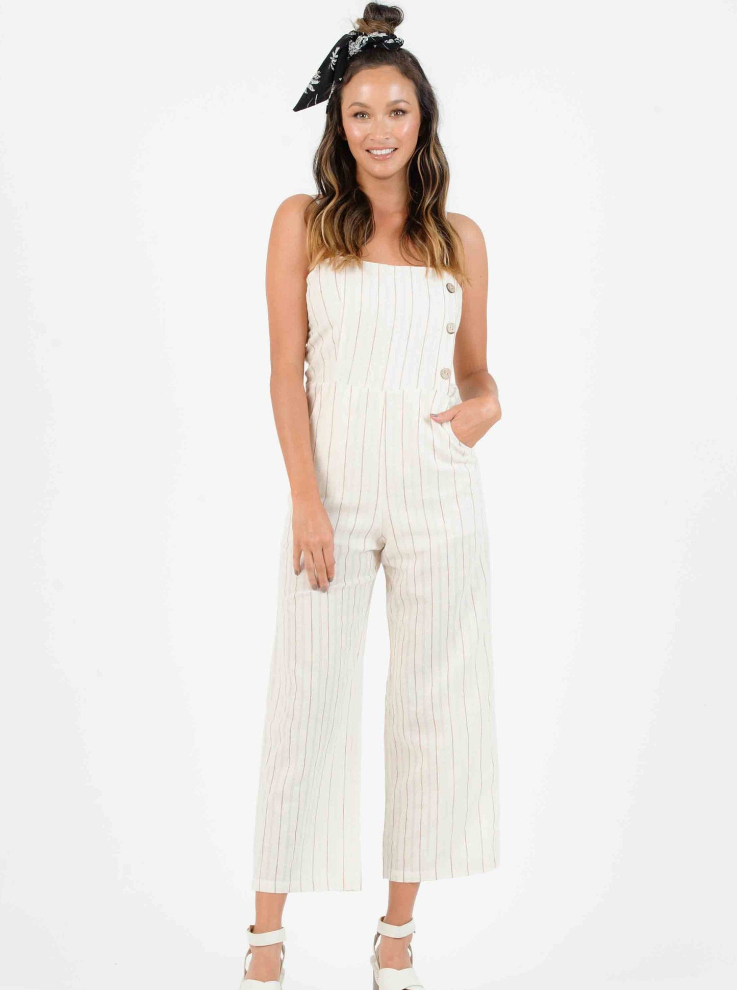 Women’s Cotton Linen Jumpsuit