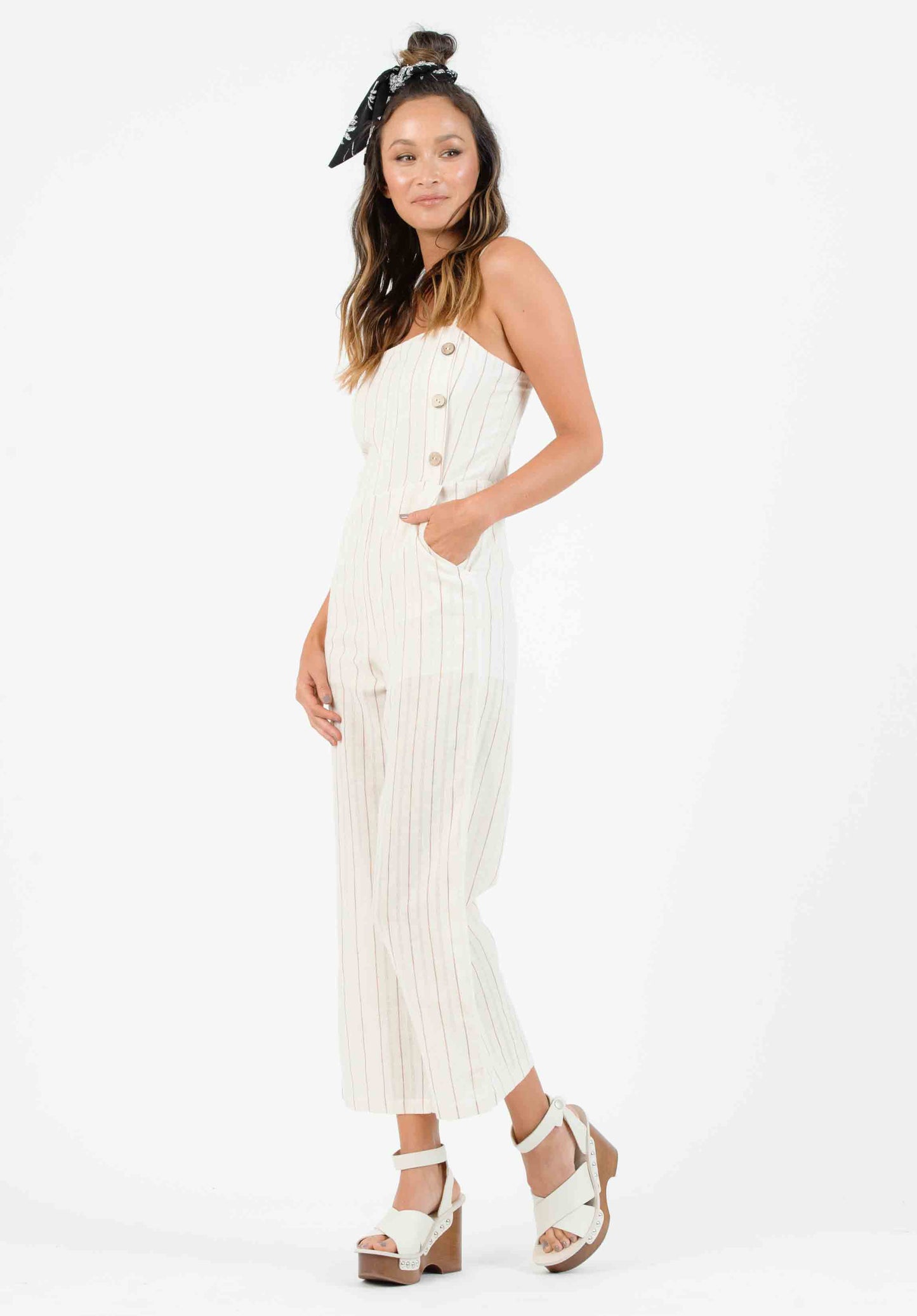 Women’s Cotton Linen Jumpsuit