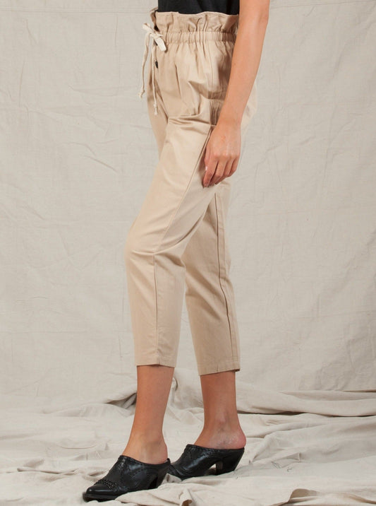 Women’s Paper Bag Waist Crop Pants