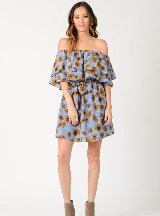Women’s Floral Off Shoulder Dress