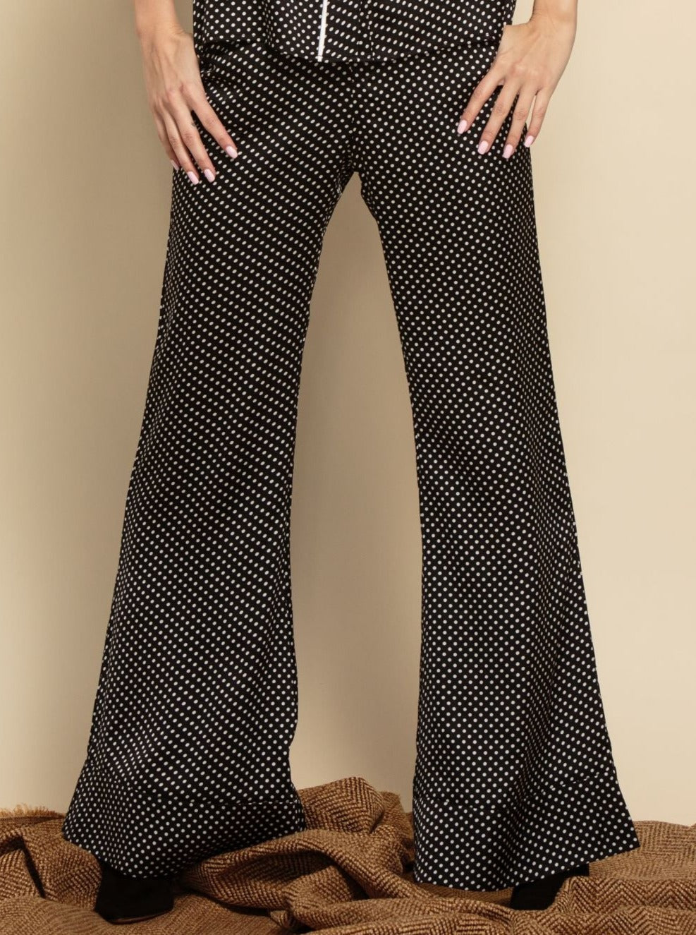 Women’s Satin Polka Dot Trousers