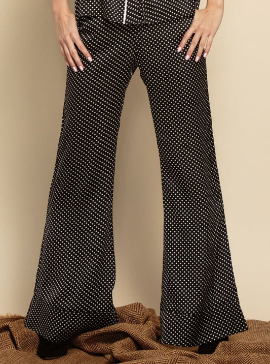 Women’s Satin Polka Dot Trousers