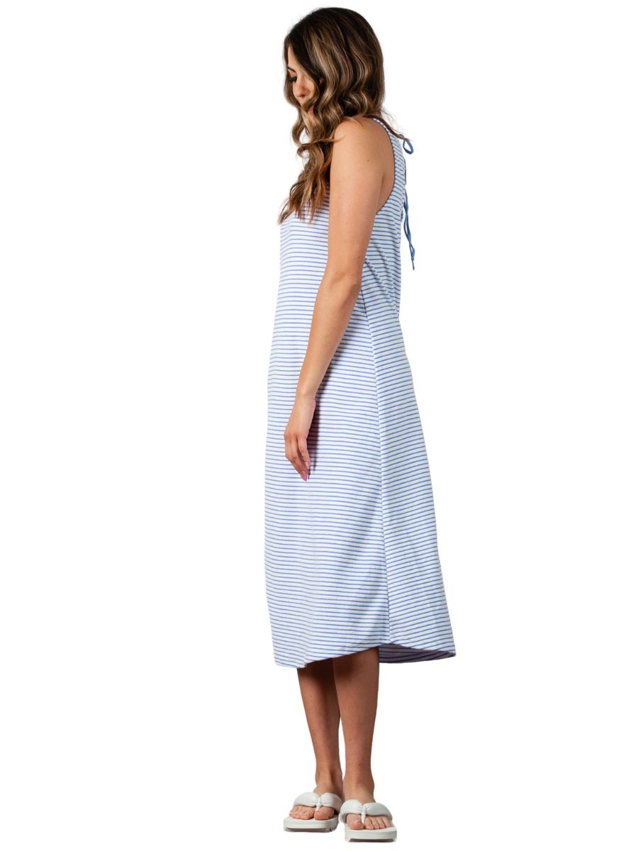 Women’s Terry Cloth Striped Tank Dress