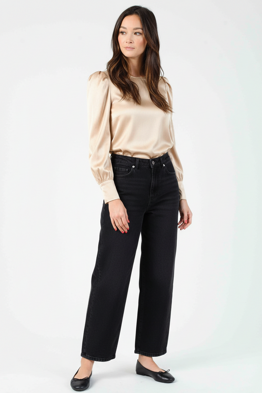 Women’s Zebra Embossed Gold Blouse
