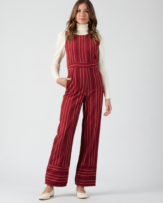 Women’s Tweed Striped Jumpsuit