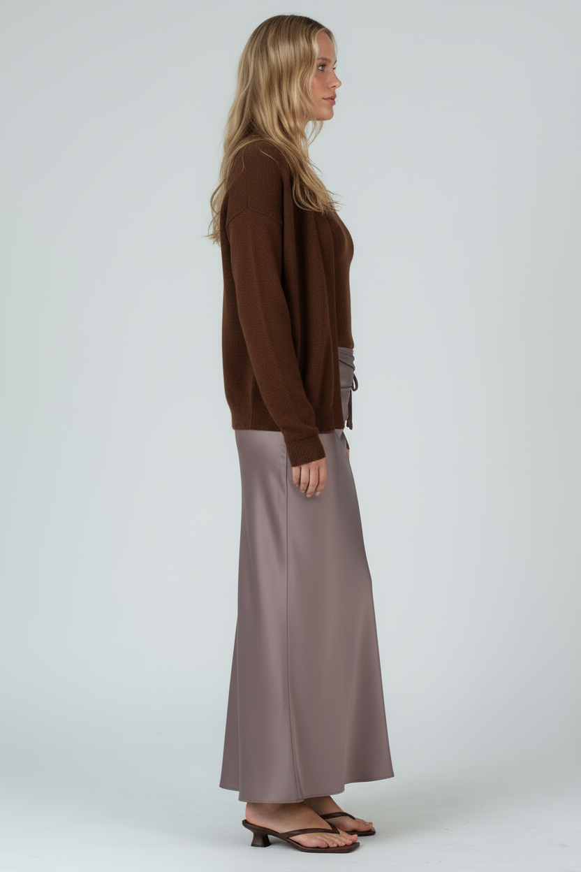Women’s Maxi Satin Skirt