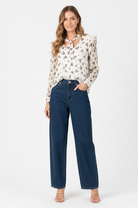 Women’s Abstract Print Blouse